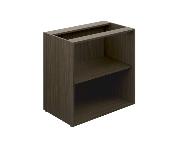 Mountable open bookshelf 30 x 19 x 28" Bento