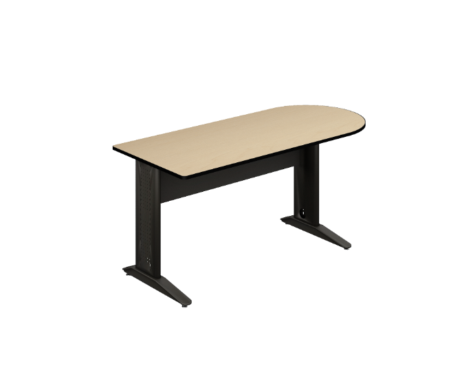 [GAK580160TMLM19BP04PL00] Mesa Peninsular 19MM 160 x 70 x 75 cm TML Cyber (Cherry, En Polvo Negro)