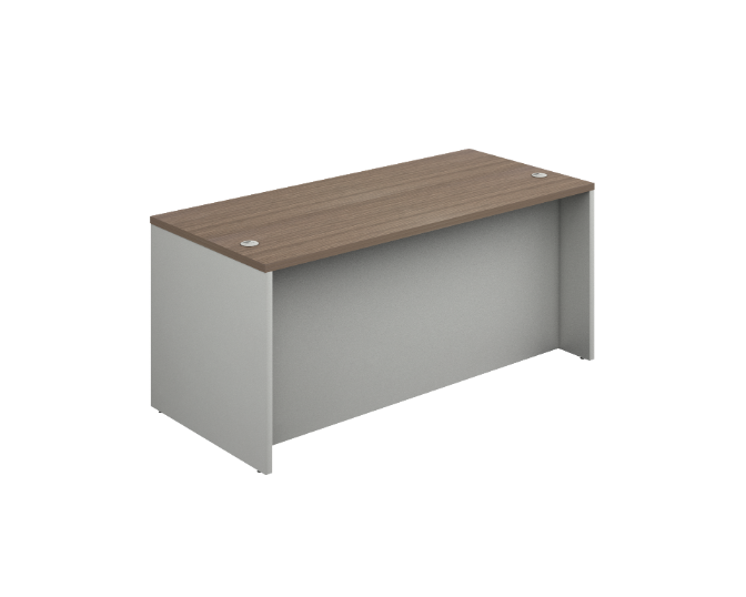 [GBR241180BP30BP10] Escritorio Recto c/Faldon a Piso 180 x 90 x 75 cm Prime (Oxford, Baja Presion Silver)