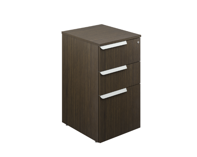 [GCB310CN19] Pedestal 3 Gavetas 41 x 48 x 72 cm Bento (Silver Apricot)