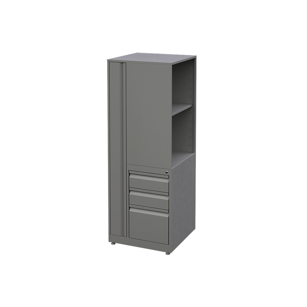 Open Side Wardrobe (Metal) 24 x 24 x 65"