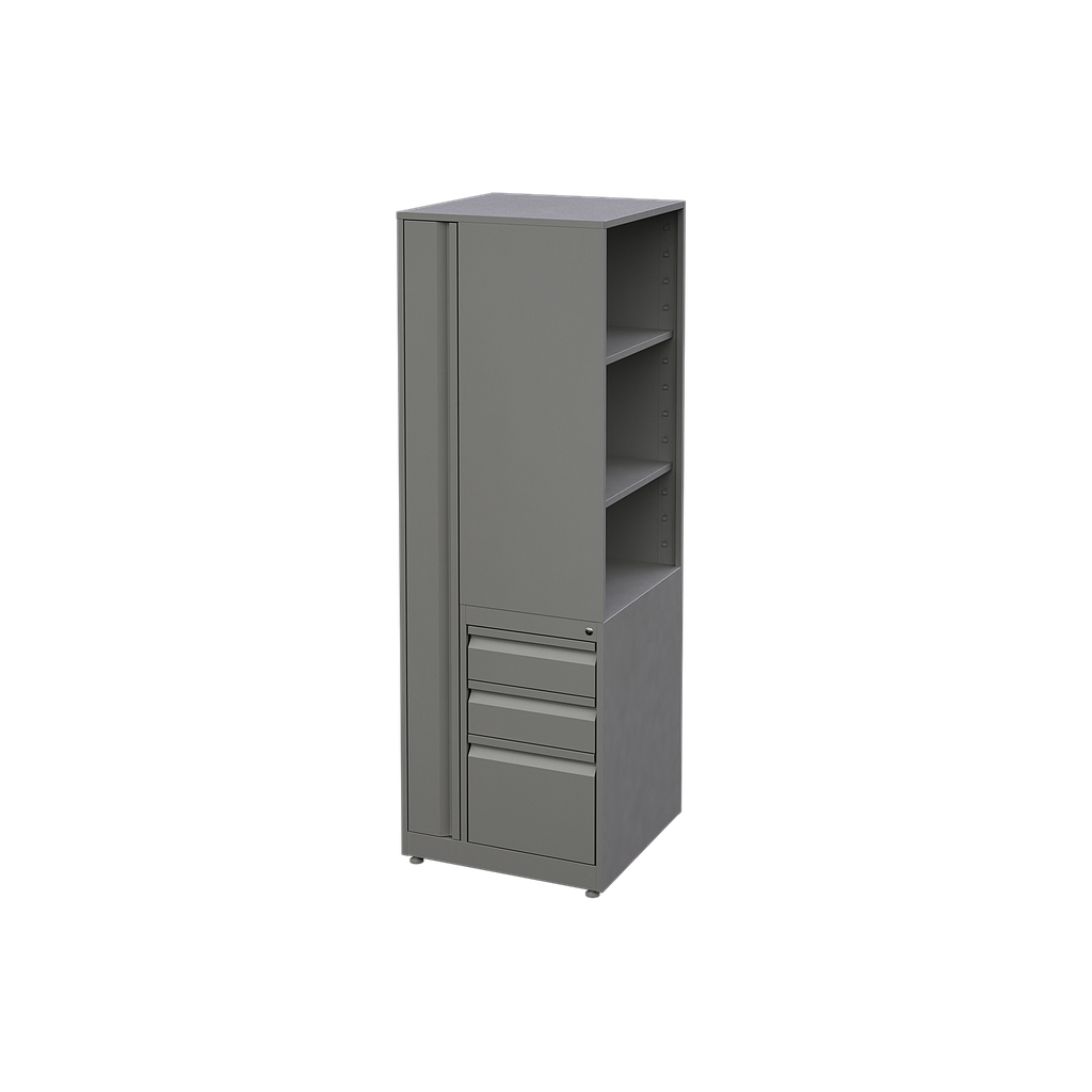Open Side Wardrobe (Metal) 24 x 24 x 72"
