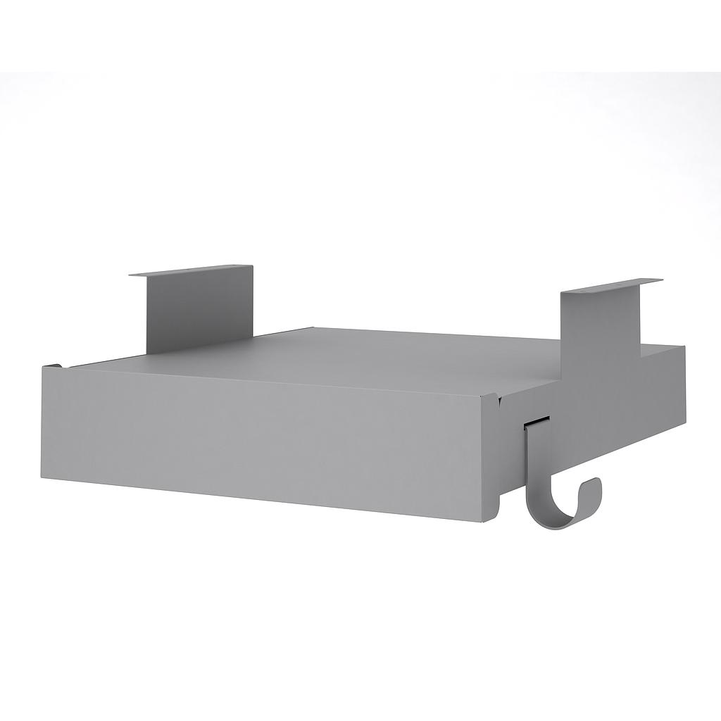 [GAM964PL00] Cajón Metalico con Colgante p/bolso de Mano 45 x 45 x 15.5 cm (En Polvo Negro)