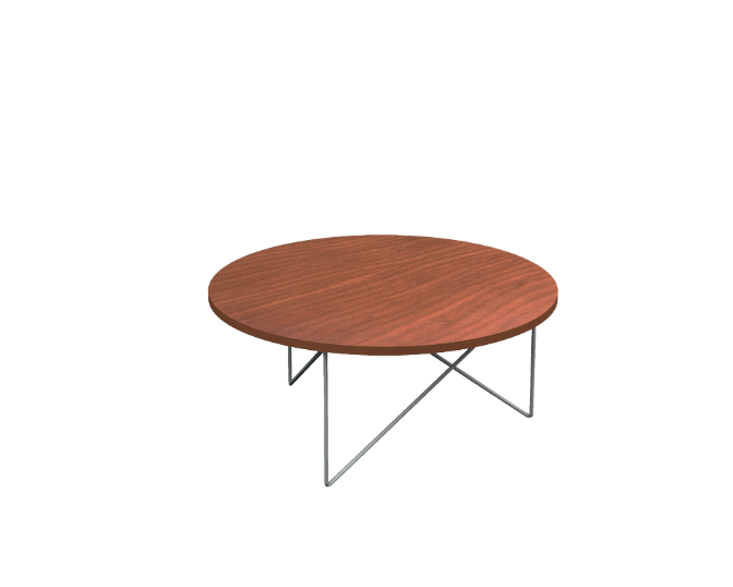[GDD505120BP04PT01] Kalia Round Occasional Table 48 x 20.5" LPL (Cherry, Aluminio)
