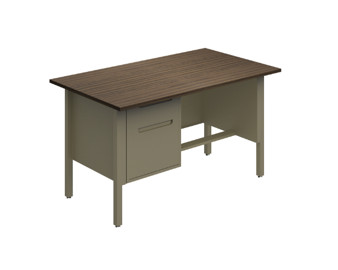 [GAN210180LBP07LL00] Single pedestal desk 72 x 30 x 30" Nova (Izquierdo, Negro)