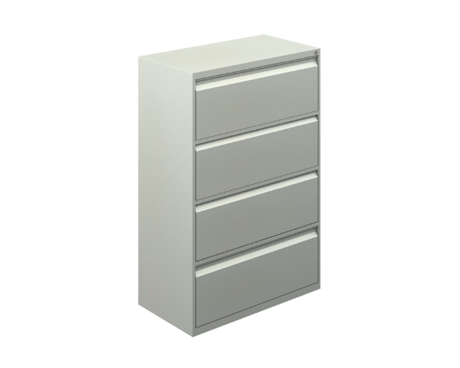 [GAG365PL22] 4-Drawer lateral file cabinet 36 x 19 x 53" Arka (Ginger)
