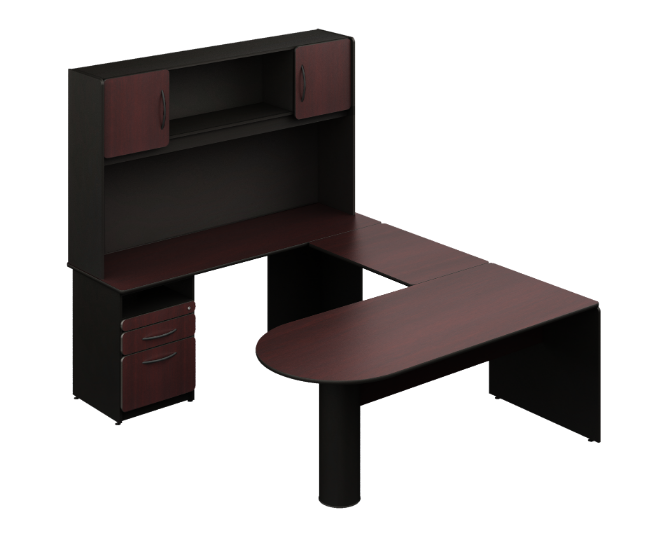 [GBA120BP18BP00] Conjunto Ejecutivo 180 x 230 x 182 cm Basic (Bordeaux)