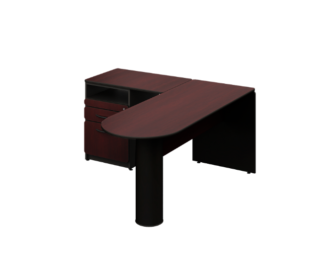 [GBA140BP18BP00] Desk 63 x 56 x 30" Basic (Bordeaux)
