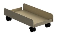 [GAN885LL02] Porta CPU Rodante 26 x 48 x 13.5 cm Nova (Beige)