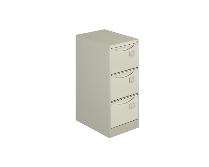 [GAO330LL02] 3-Drawer steel cabinet 18 x 26 x 42" 22 gauge Concord (Beige)