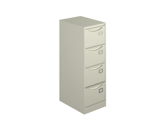 [GAO340LL02] 4-Drawer steel cabinet 18 x 26 x 53" 22 gauge Concord (Beige)