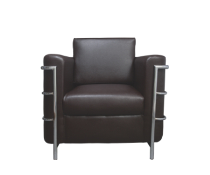 [GDB280P1FM09] Arm chair - bonded leather Piero (Tactopiel Maglia Sage)