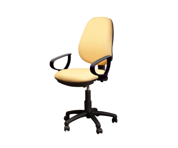 [GDC402PPBPTB30] office chair "D" poly arms 5 star nylon base w/casters (Caribe Oxford)