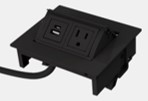 MHOB 1 power, 1 USB A+C 72" cord