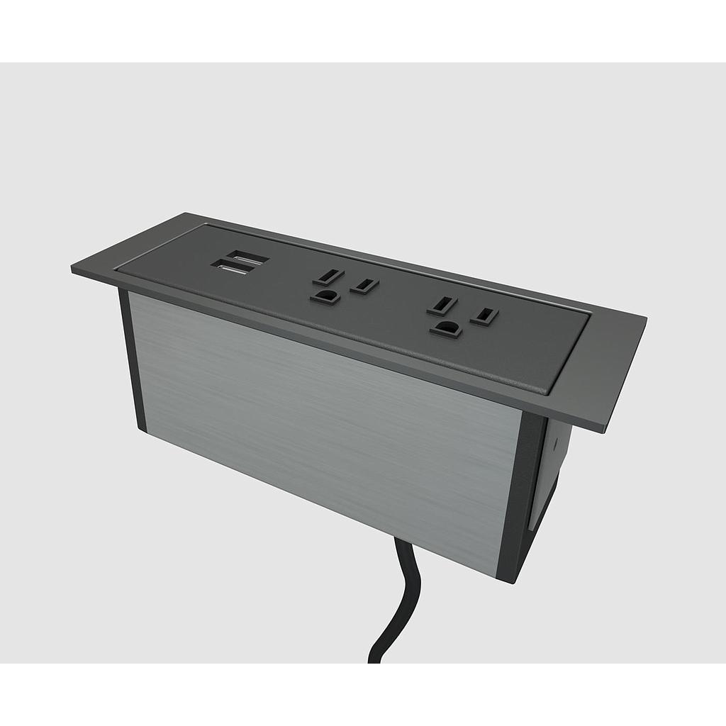 Multicontacto Dean Z 2 Tomas/1 USB 180 cm