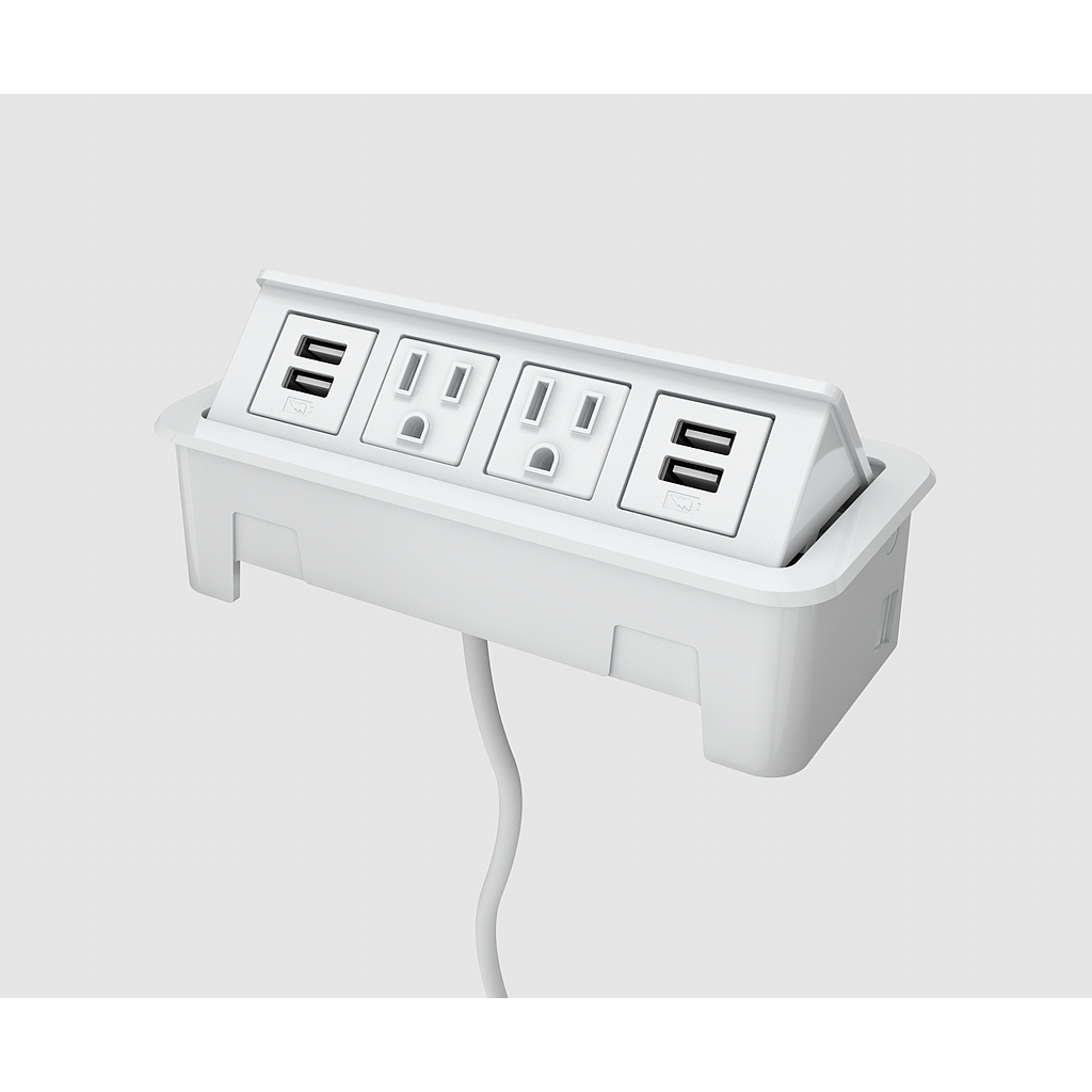 Nacre 2 power, 2 USB A+C 72" cord