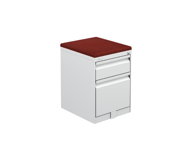 Steel mobile ped w/cushion 15.5 x 18 x 24" Urban