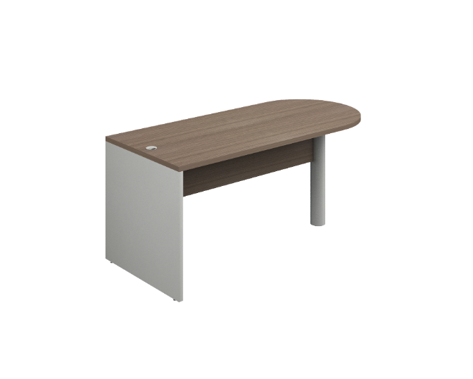 Peninsula desk 60 x 30 x 30", 4" leg
