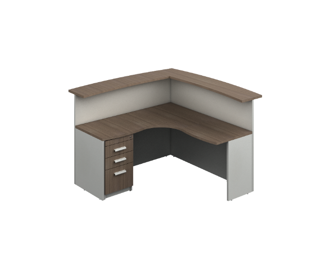Modulo Recepcion Angular 180 x 180 x 110 cm Prime