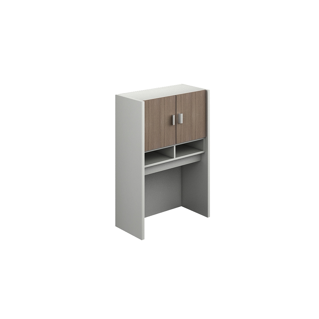 Hutch with two doors and pigeon holes 28 x 14 x 42" Prime